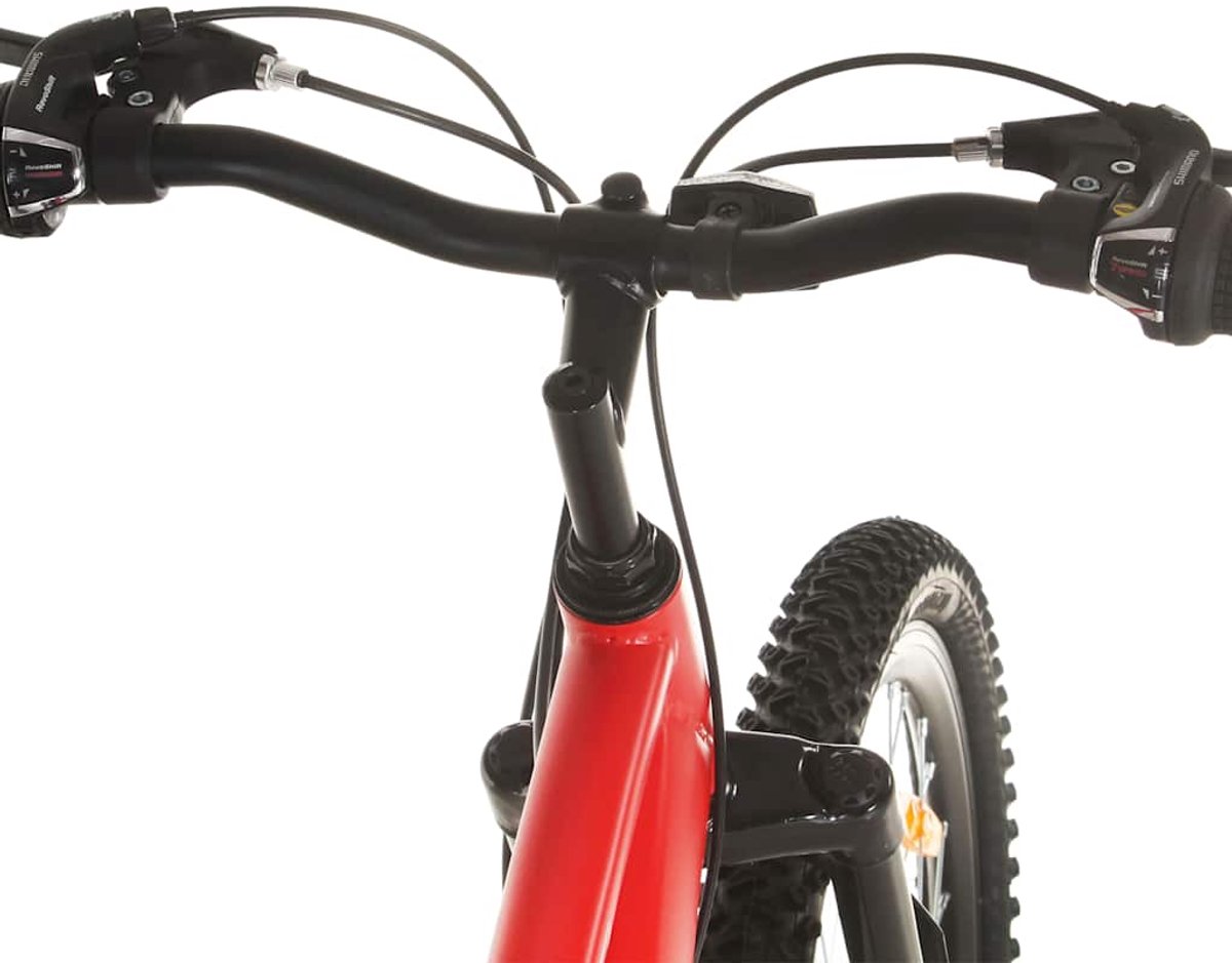 vidaxl mountainbike 21 versnellingen 29 inch wielen 53 cm frame rood mountainbike mountainbikes fiets fietsen