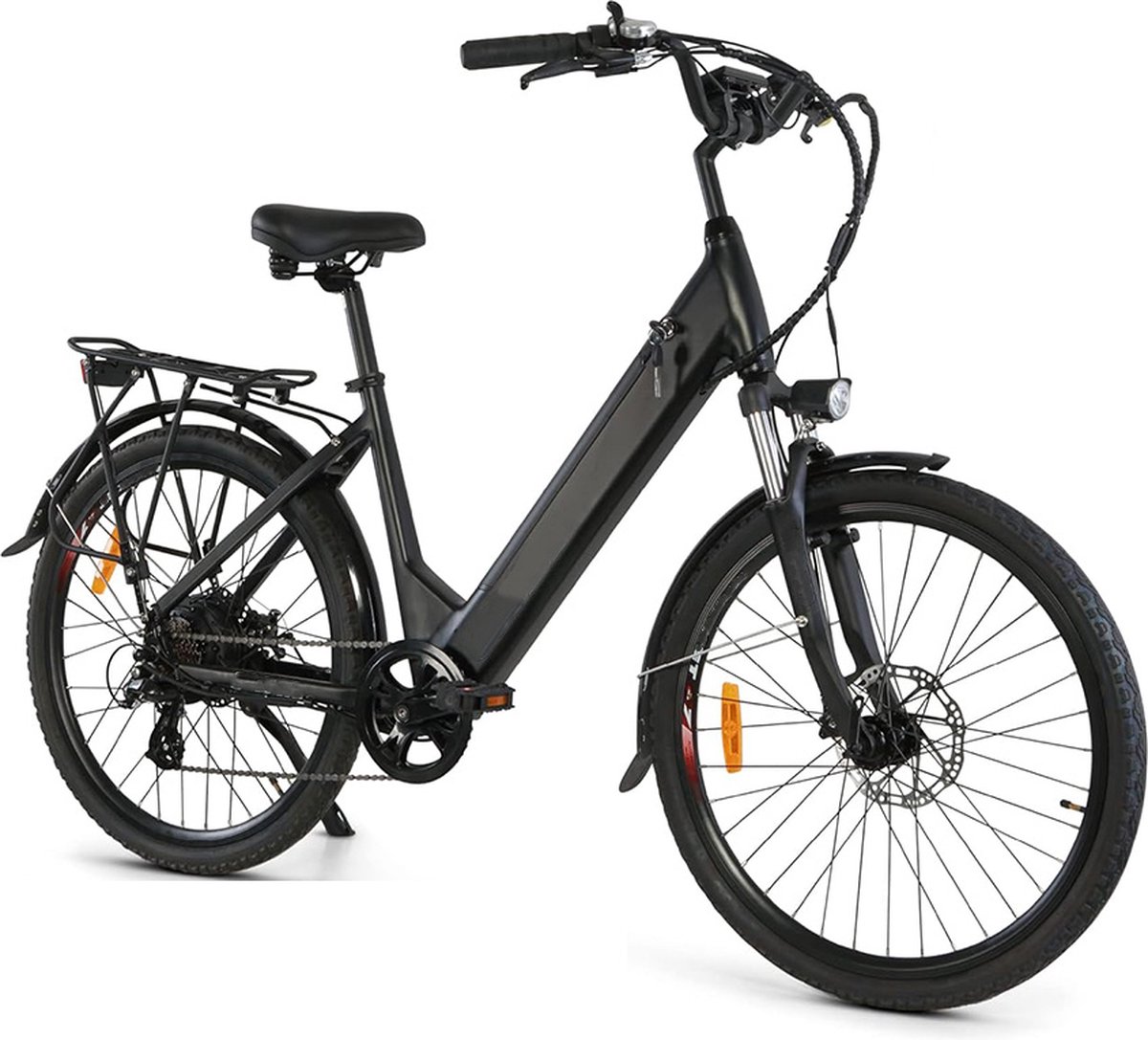 Vitalify® E-Bike 26-inch - elektrische fiets met 250w motor - 36V 12,5Ah accu - Shimano 7 versnellingen - LCD display - Maximale snelheid: 25 km/u Fiets (elektrisch) kopen online