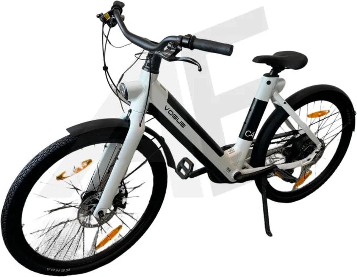 vogue c4 lady elektrische fiets 7dr shimano 9 6ah 36v 345 6wh e bike glacier white