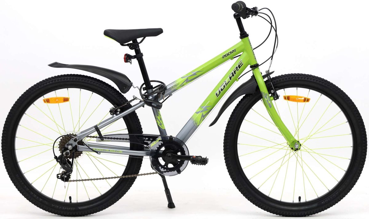 Volare Rocky Kinderfiets - 24 inch - Groen - 7 speed Kinderfiets kopen online