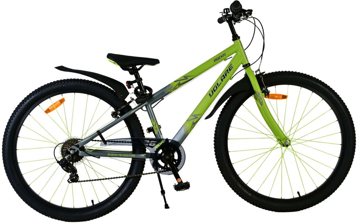 Volare Rocky Kinderfiets - 26 inch – Groen – 7 versnellingen Kinderfiets kopen online
