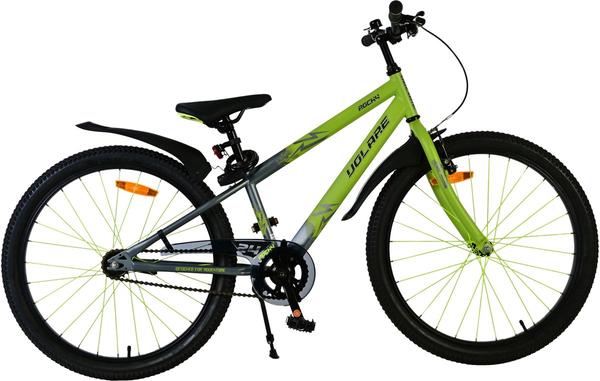 volare rocky kinderfiets jongens 24 inch groen