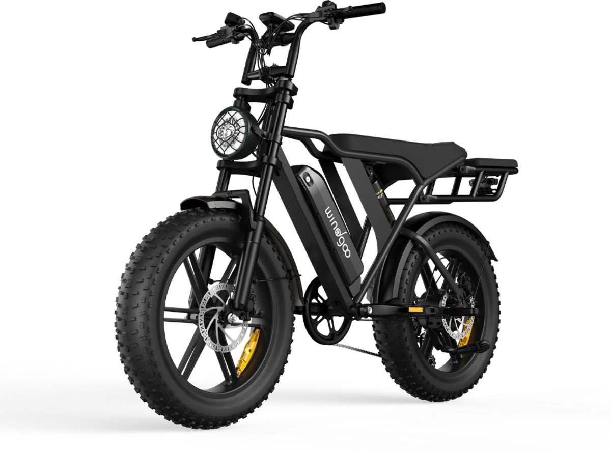 Windgoo F20 Elektrische Fatbike – Rijklaar Geleverd - Gratis Achterzitje - Windgoo Smart-app - 20 Inch - 250W Motor - 7 Versnellingen - 50 km Actieradius - Hydraulische Schijfremmen - Zwart Fiets (elektrisch) kopen online