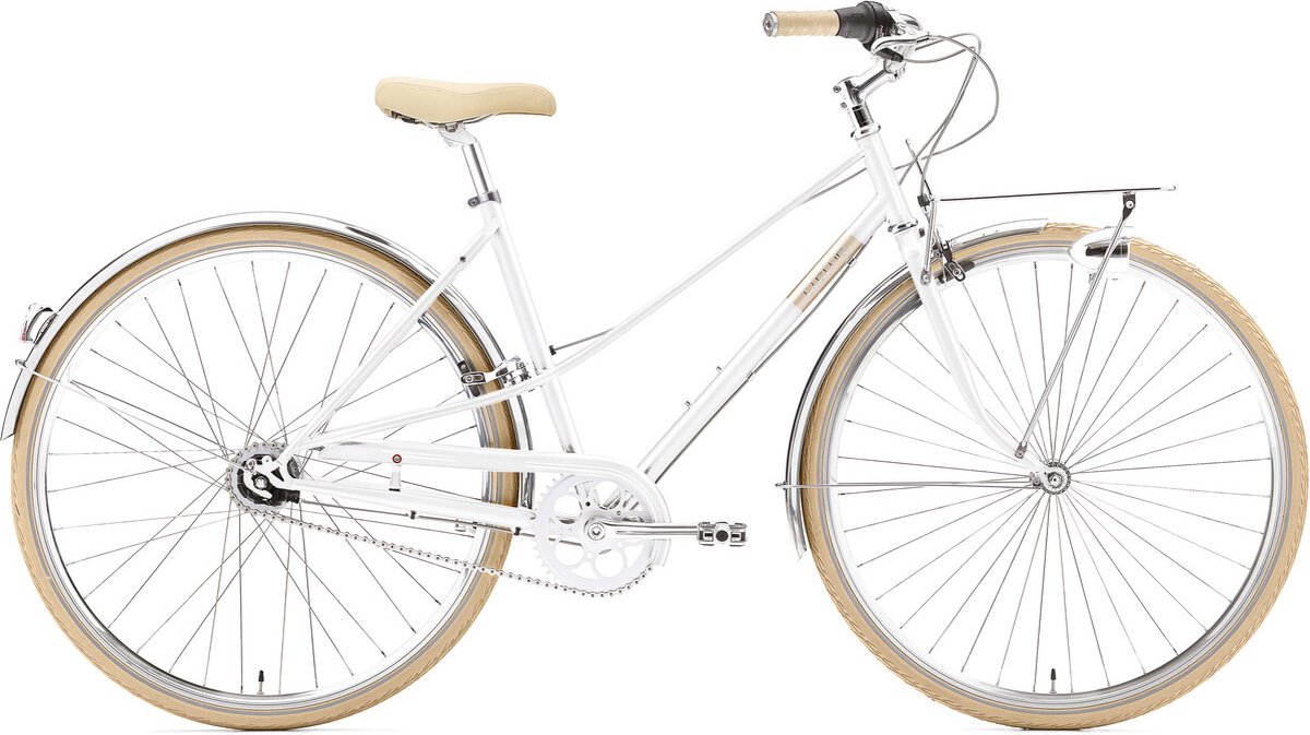 Caferacer Dames Solo 7-Speed - Parelmoer Wit Fiets kopen online