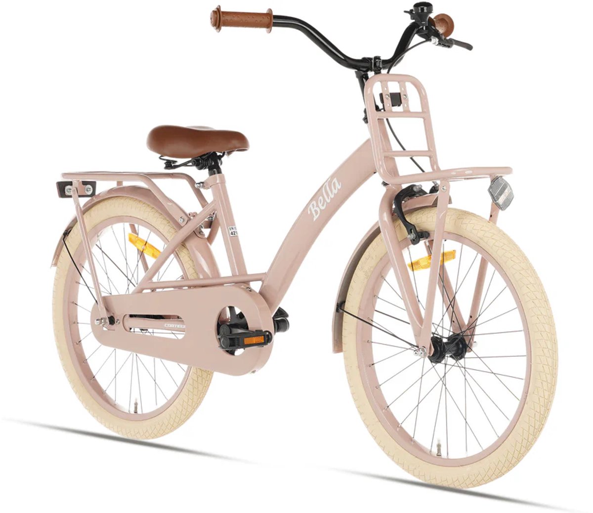 Cortego Bella Meisjesfiets 22 inch Zalm - Kinderfiets - 6 tot 8 Jaar Kinderfiets kopen online