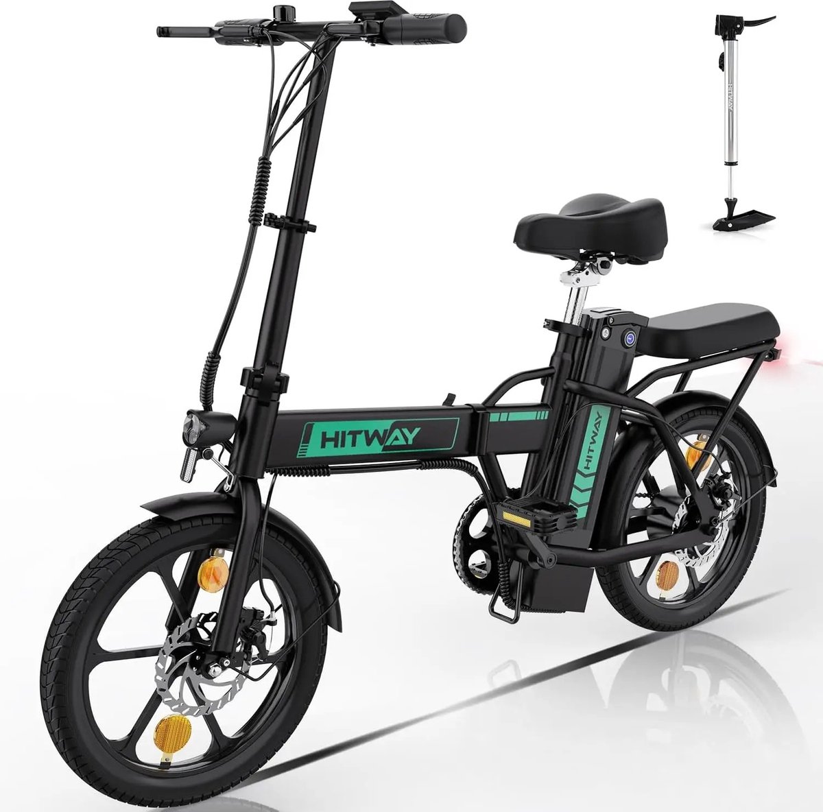 eml store electrische fiets e bike e bike vouwfiets lithiumbatterij 36v digitale kilometerstand 250w 374 4wh zwart