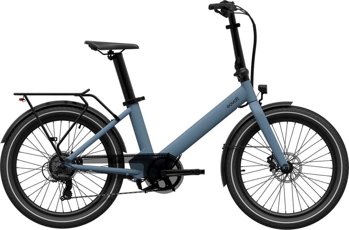 eovolt elektrische compacte stadsfiets evening 24 v2 blauw