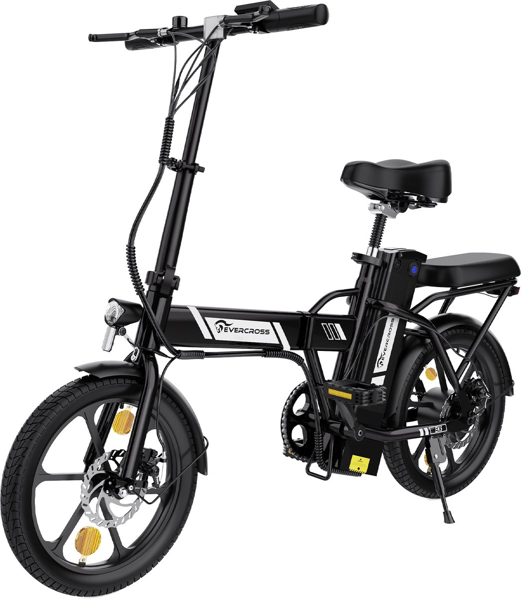 EVERCROSS EK5 Elektrische Fiets - Opvouwbaar E-Bike - 16 Inch - 25km/u - zwart Fiets (elektrisch) kopen online