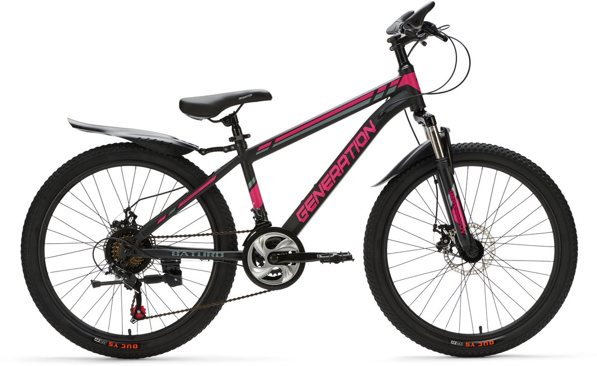 Generation Baturo mountainbike 24 inch - Roze - Spatborden Kinderfiets kopen online