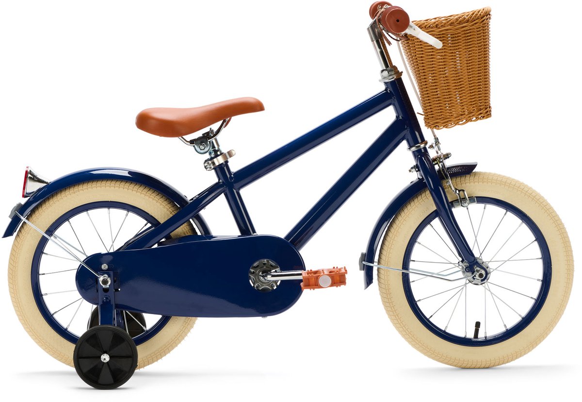 Generation Retro 14 inch Blauw – Kinderfiets met Mandje Kinderfiets kopen online
