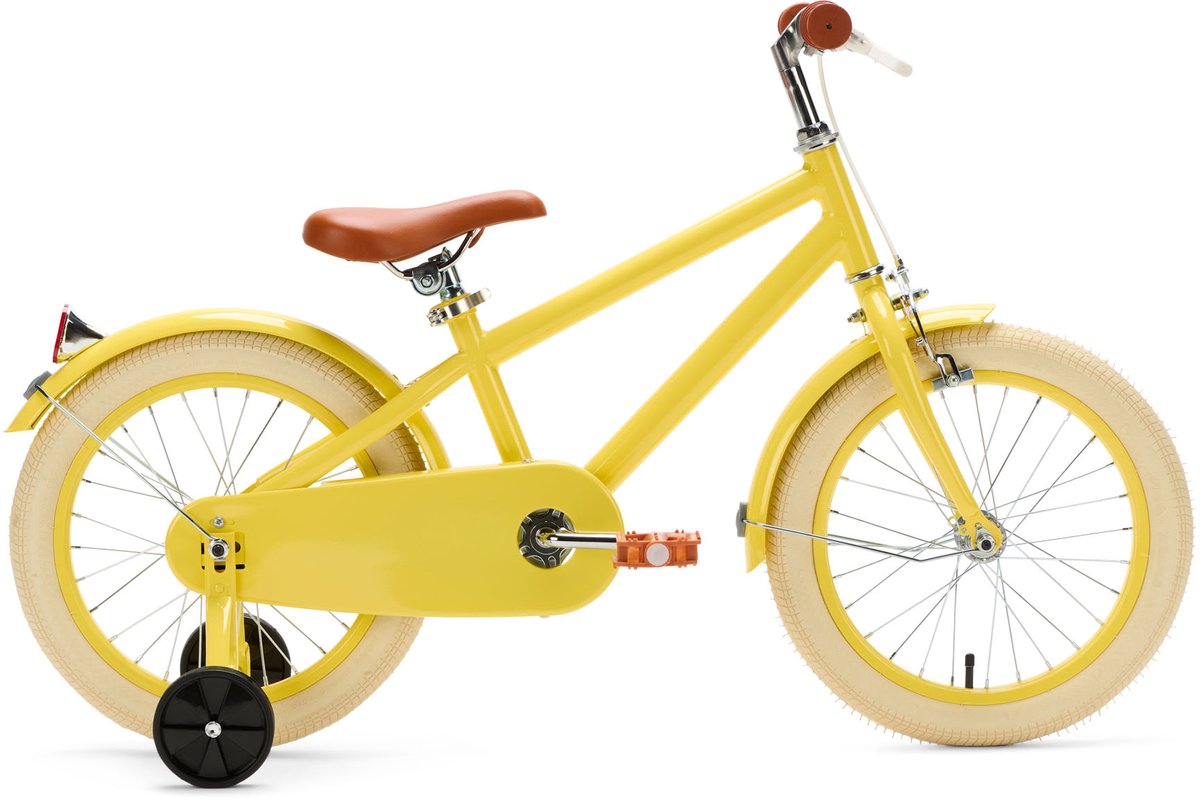 Generation Retro 16 inch Geel – Kinderfiets Kinderfiets kopen online