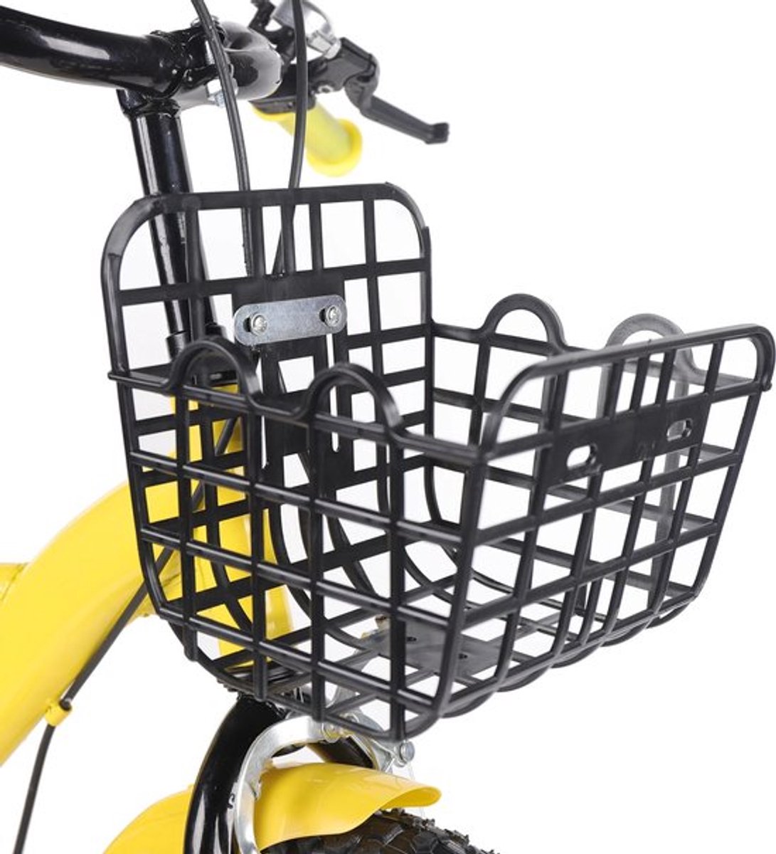 Gran VidaÂ® - Kinderfiets - 12 Inch - Met Zijwieltjes - Voor 3-6 Jaar - Geel Kinderfiets kopen online