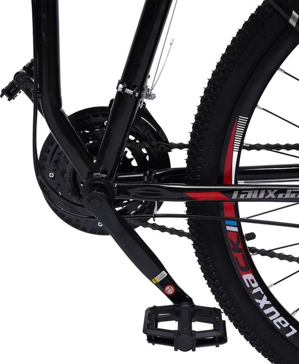 gran vida mountainbike opvouwbaar 26 21 snelheden zwart rood koolstofstaal