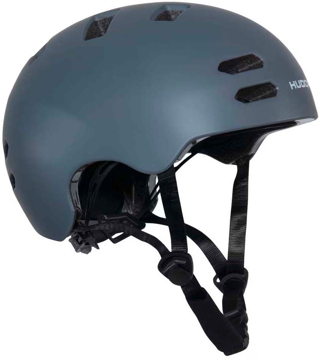 hudora skaterhelm allround grafiet maat l 58 61cm