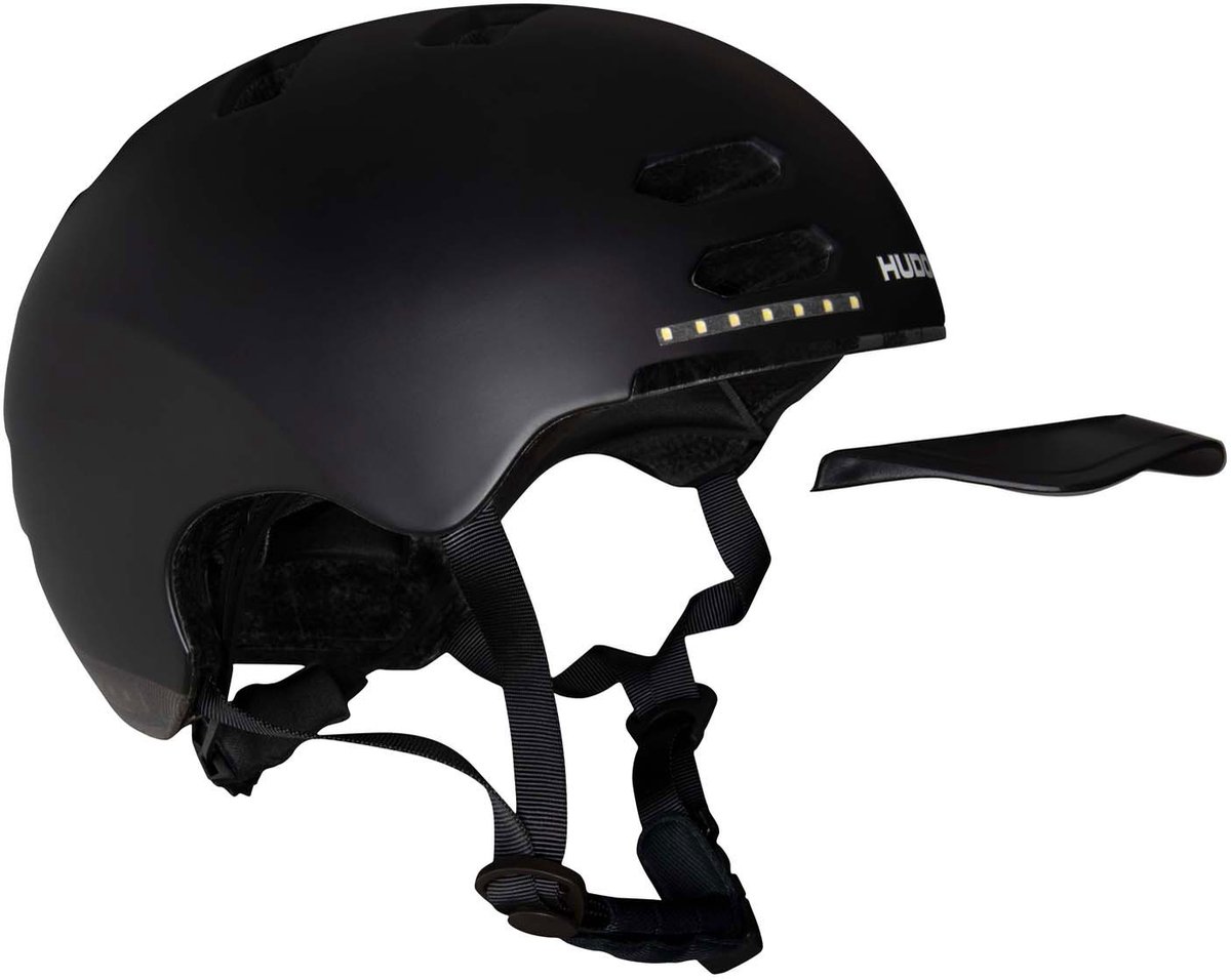 HUDORA Skaterhelm met Kled en Led Zwart, Maat S (53-55cm) Sporthelm kopen online