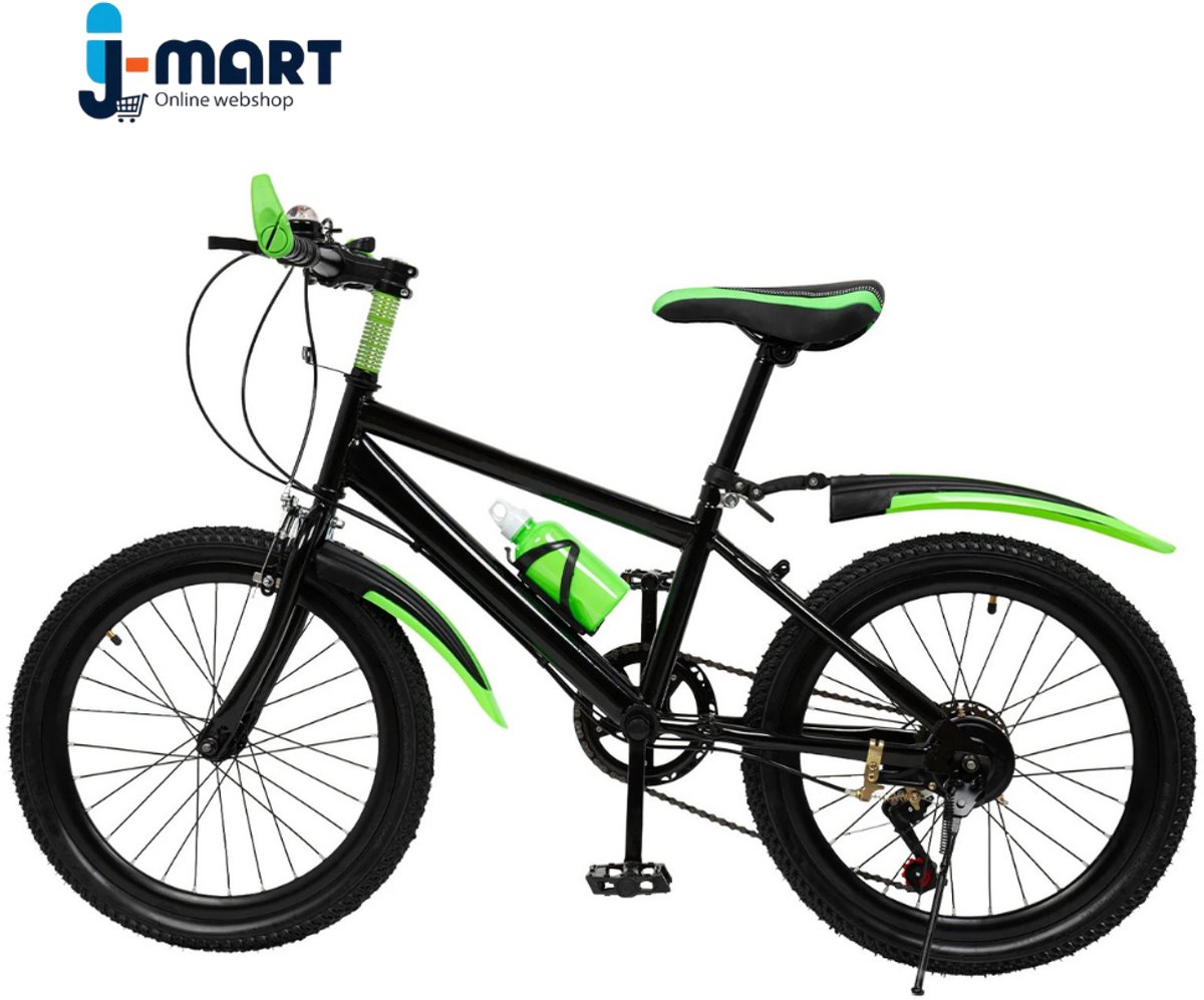 J-Mart 20 Inch Mountainbike - Kinderfiets 20 Inch - Jongensfiets - 7 Versnellingen - Incl. Bidon - Kinderen vanaf 1.30m Lang Kinderfiets kopen online