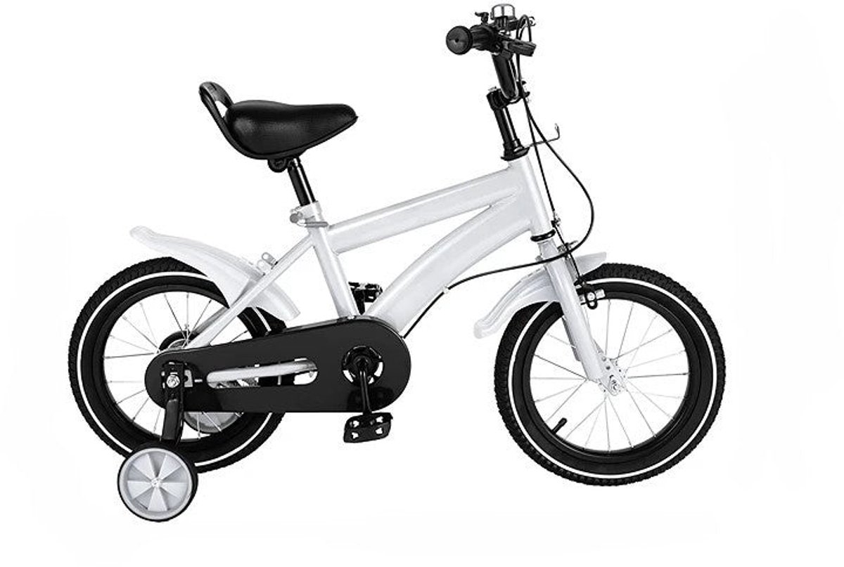 Kinderfiets - 14 Inch - Spelen - Buiten - Wit Kinderfiets kopen online