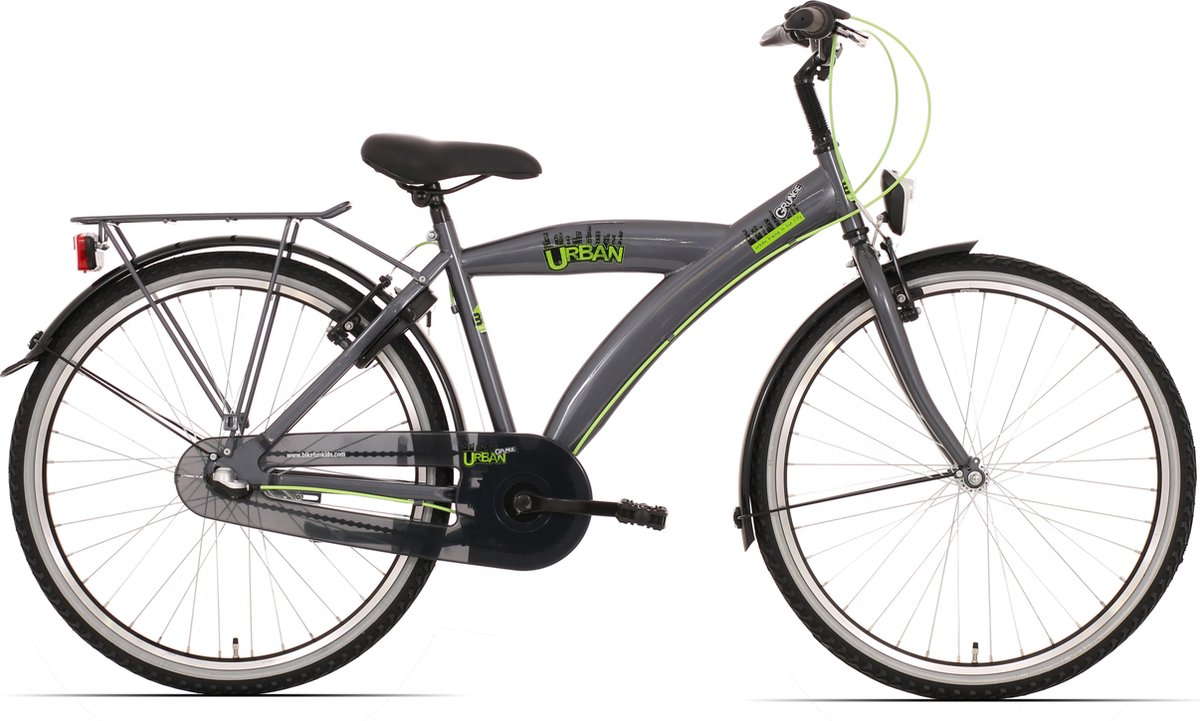 kinderfiets bike fun urban jongens 24 inch nexus 3 titanium