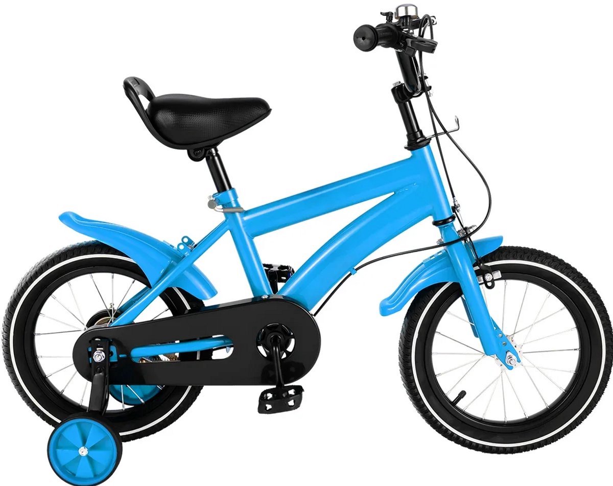 Kinderfiets - Fietsen - 14 Inch - Spelen - Buiten - Blauw Kinderfiets kopen online