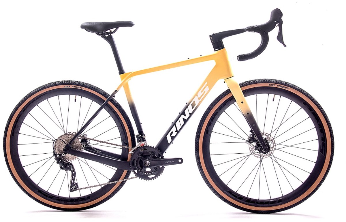 rinos sandman 7 gravel bike carbonframe grx 820 24 versnellingen hydraulische schijfremmen lichtgewicht allround fiets voor elk terrein zwart zand 52