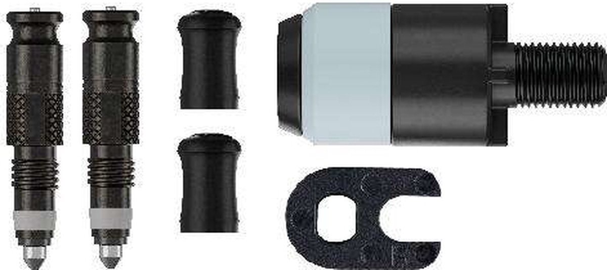 schwalbe clik valve sv scv ombouwkit per 2 stuks met pompkop adapter