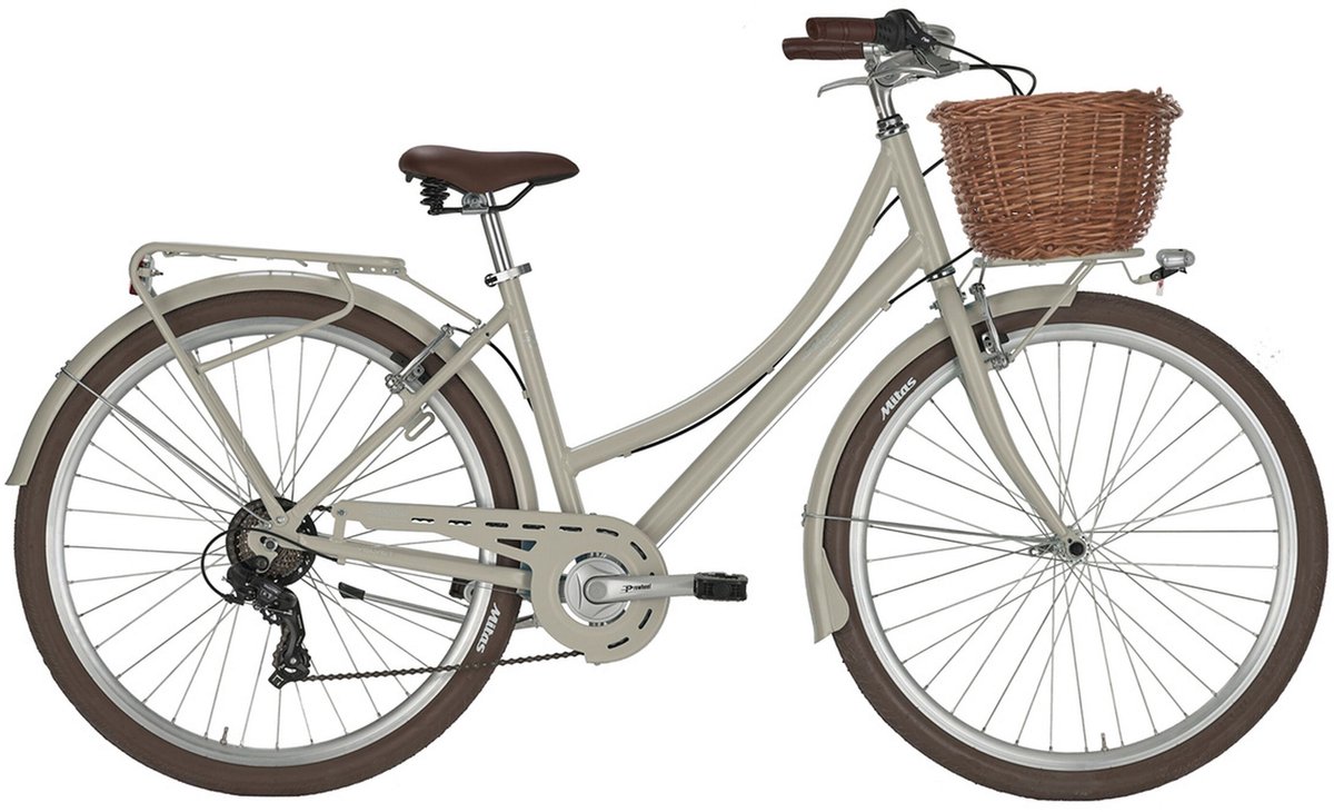 Stadsfiets 28 inch VELVET Lady, beige Fiets kopen online