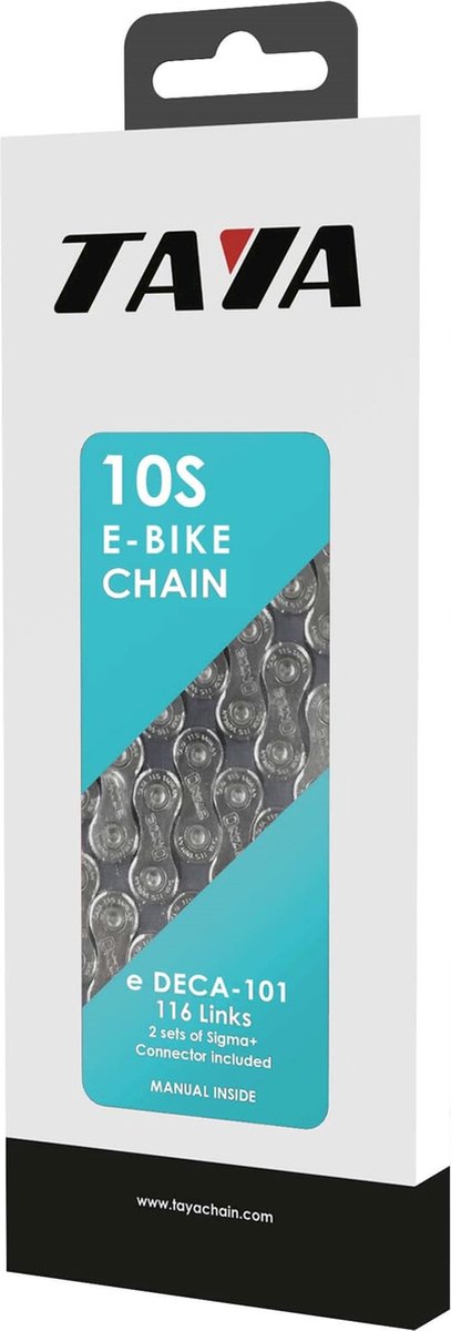taya ketting deca 101 10 speed 1 2x5 64 136 schakels zilver in doosje