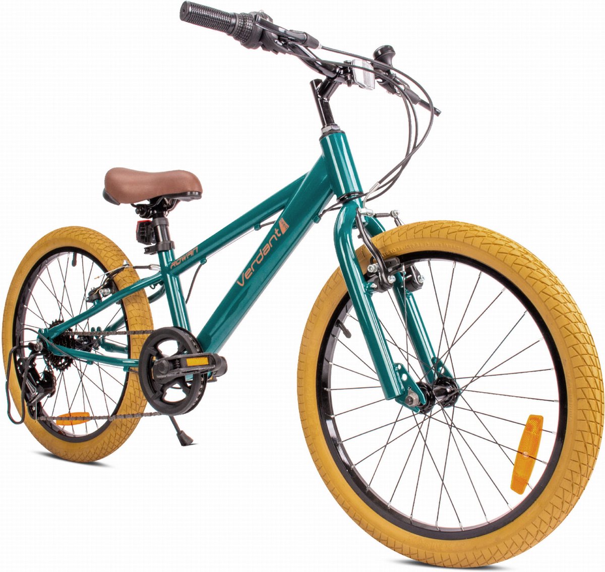 Verdant Bike Kinderfiets voor jongens, 20 inch Groen, wielmaat te kiezen uit 6 versnellingen Shimano van 6 tot 10 jaar in hoogte verstelbaar Kinderfiets kopen online