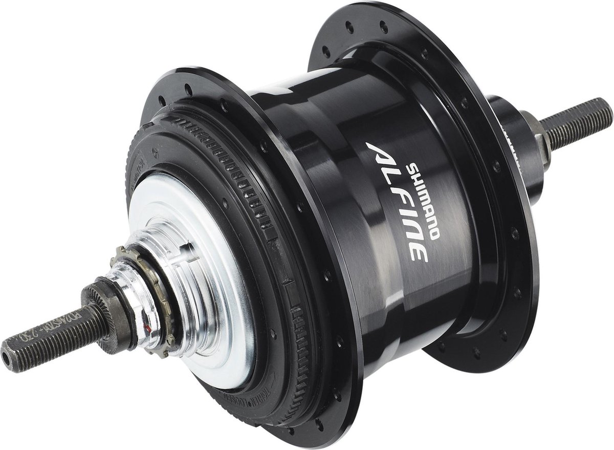 versnellingsnaaf 11 speed shimano alfine sg s7001 voor schijfrem 36 gaats zwart