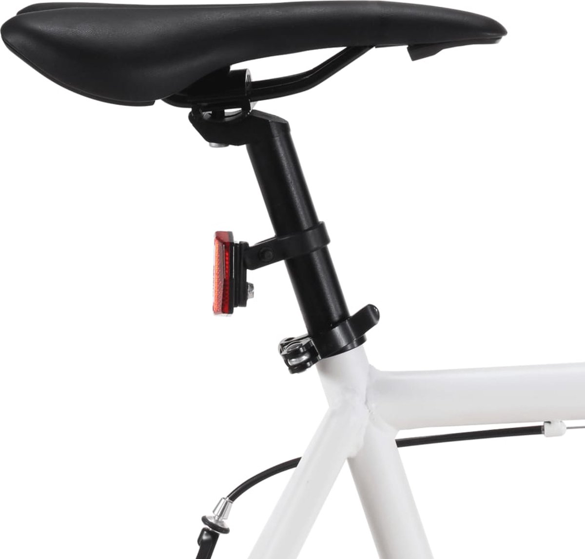 vidaxl fiets met vaste versnelling 700 c 51 cm wit en blauw
