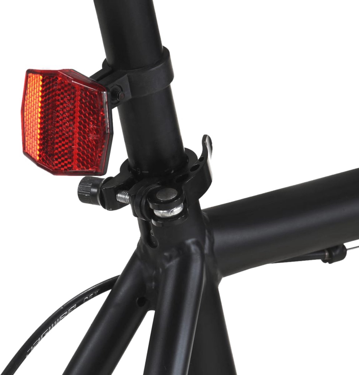vidaxl fiets met vaste versnelling 700 c 51 cm zwart en oranje