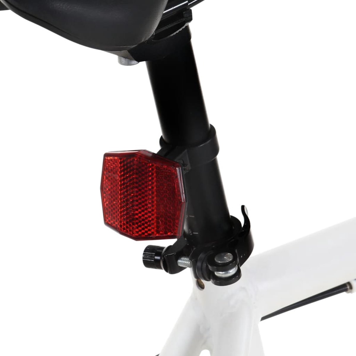 vidaxl fiets met vaste versnelling 700 c 59 cm wit en zwart