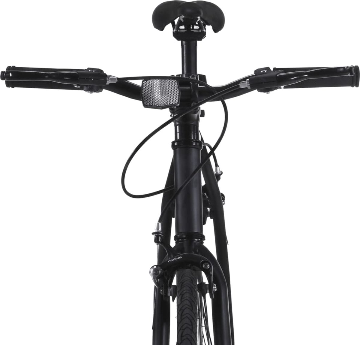 vidaxl fiets met vaste versnelling 700 c 59 cm zwart en groen