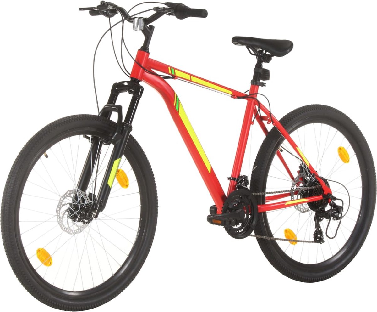 vidaxl mountainbike 21 versnellingen 27 5 inch rood