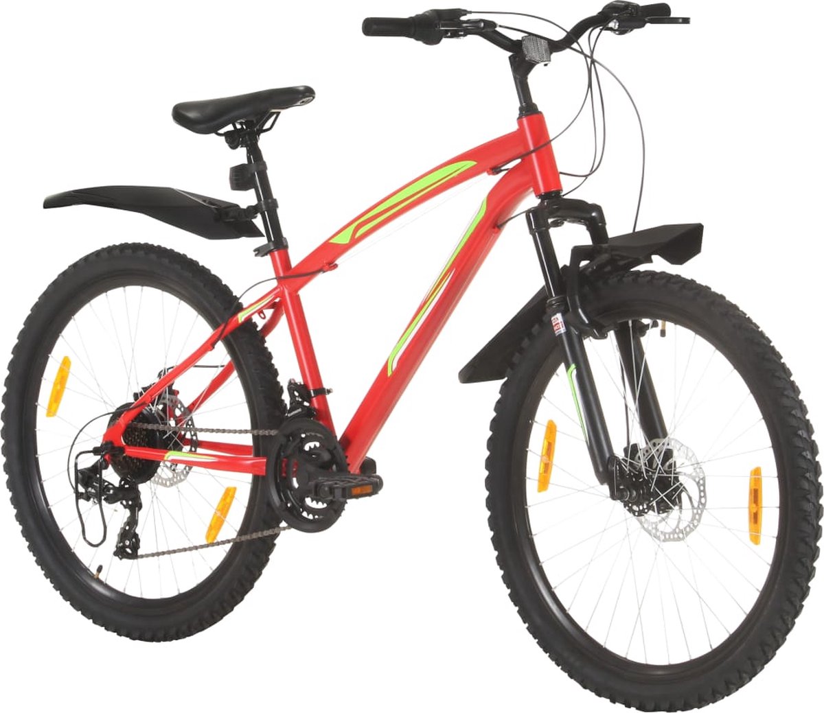 vidaxl mountainbike 26 inch 21 versnellingen rood