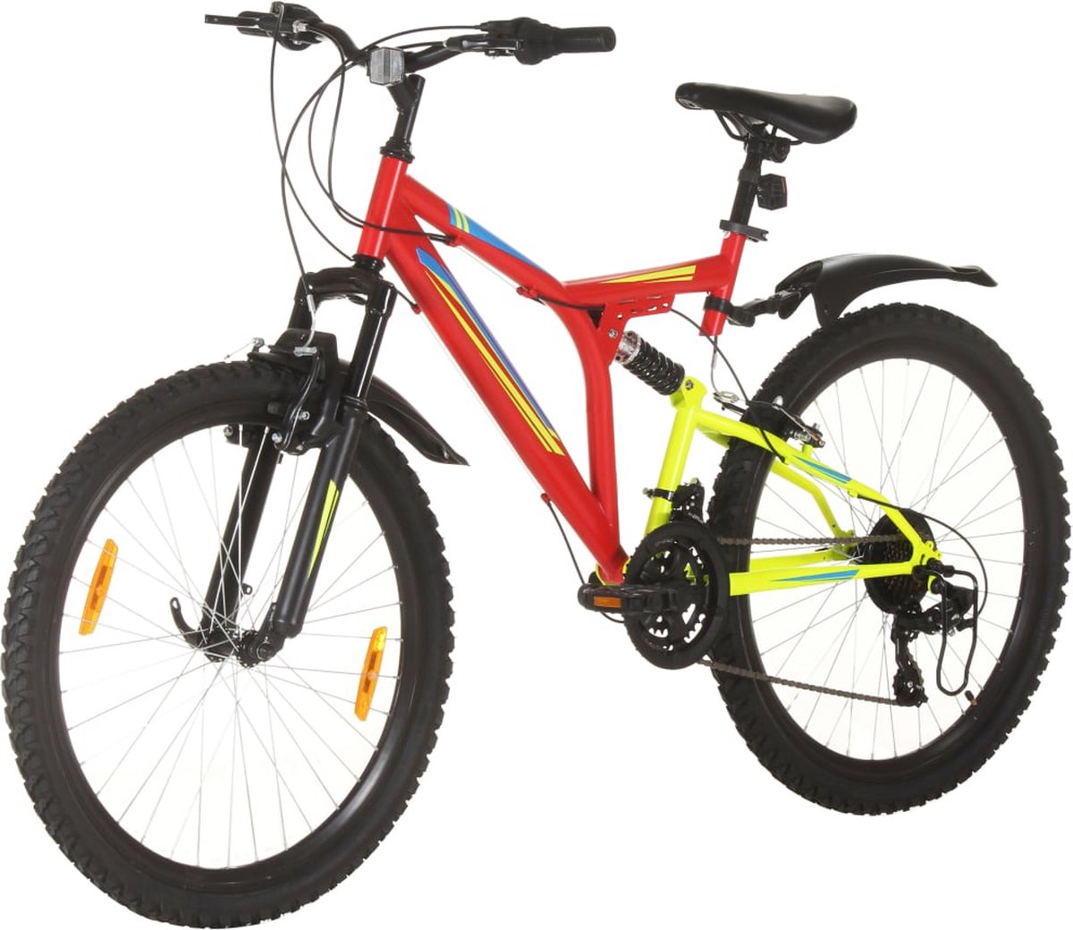 vidaxl mountainbike rood 26 inch 21 versnellingen