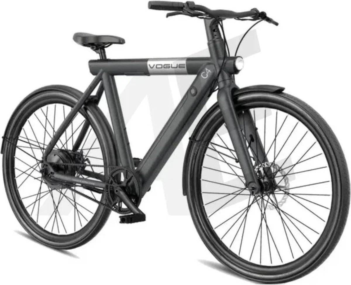 vogue c4 elektrische fiets 7sp belt 36v 12 8ah e bike stealth black