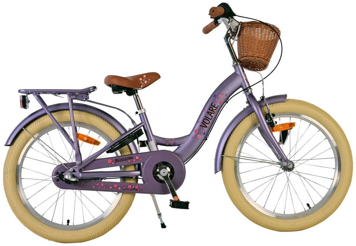 Volare Blossom Kinderfiets - Meisjes - 20 inch - Paars - Nexus 3 versnellingen Kinderfiets kopen online