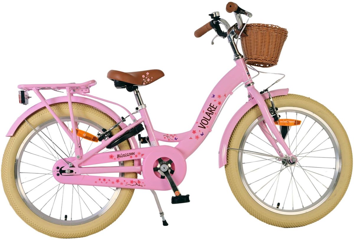 Volare Blossom Kinderfiets - Meisjes - 20 inch - Roze - Twee handremmen Kinderfiets kopen online