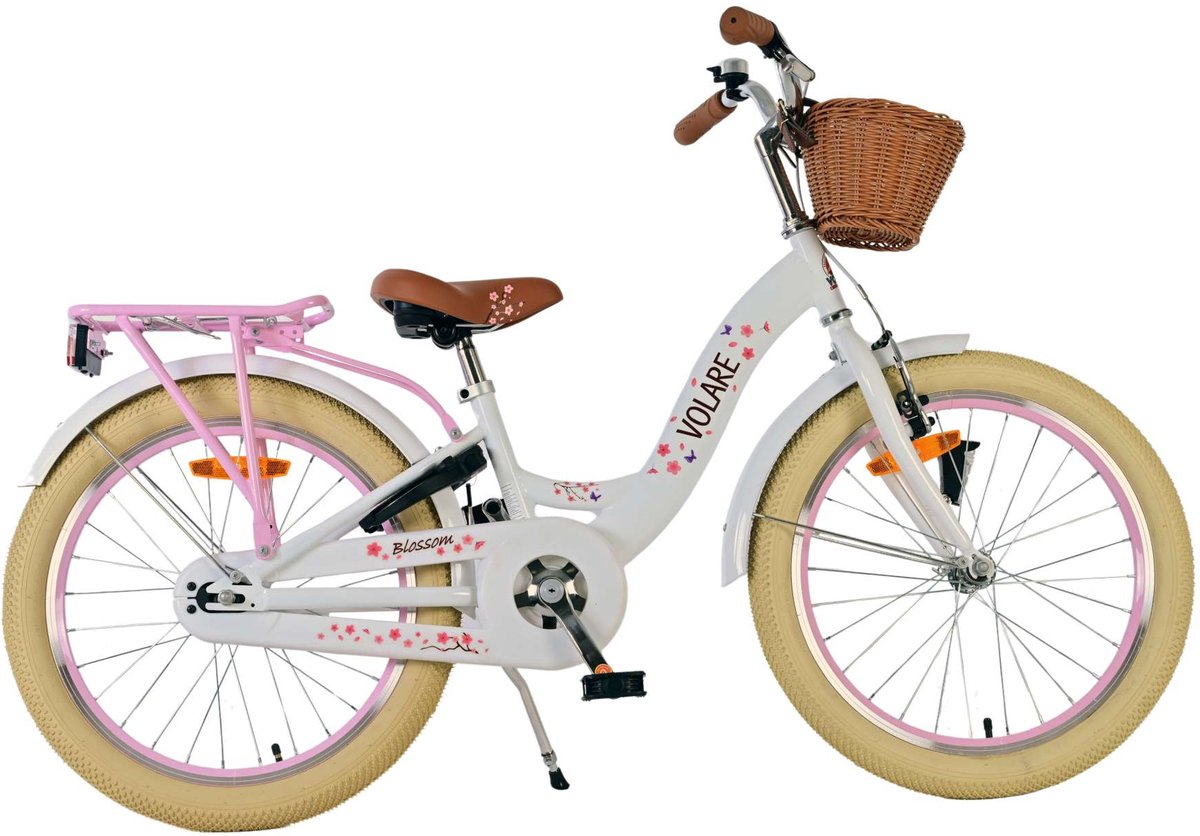 Volare Blossom Kinderfiets - Meisjes - 20 inch - Wit Kinderfiets kopen online