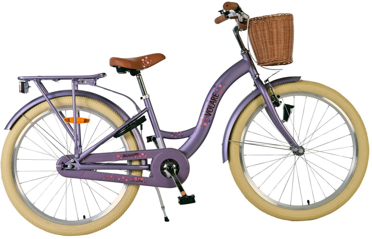 Volare Blossom Kinderfiets - Meisjes - 24 inch - Paars Kinderfiets kopen online