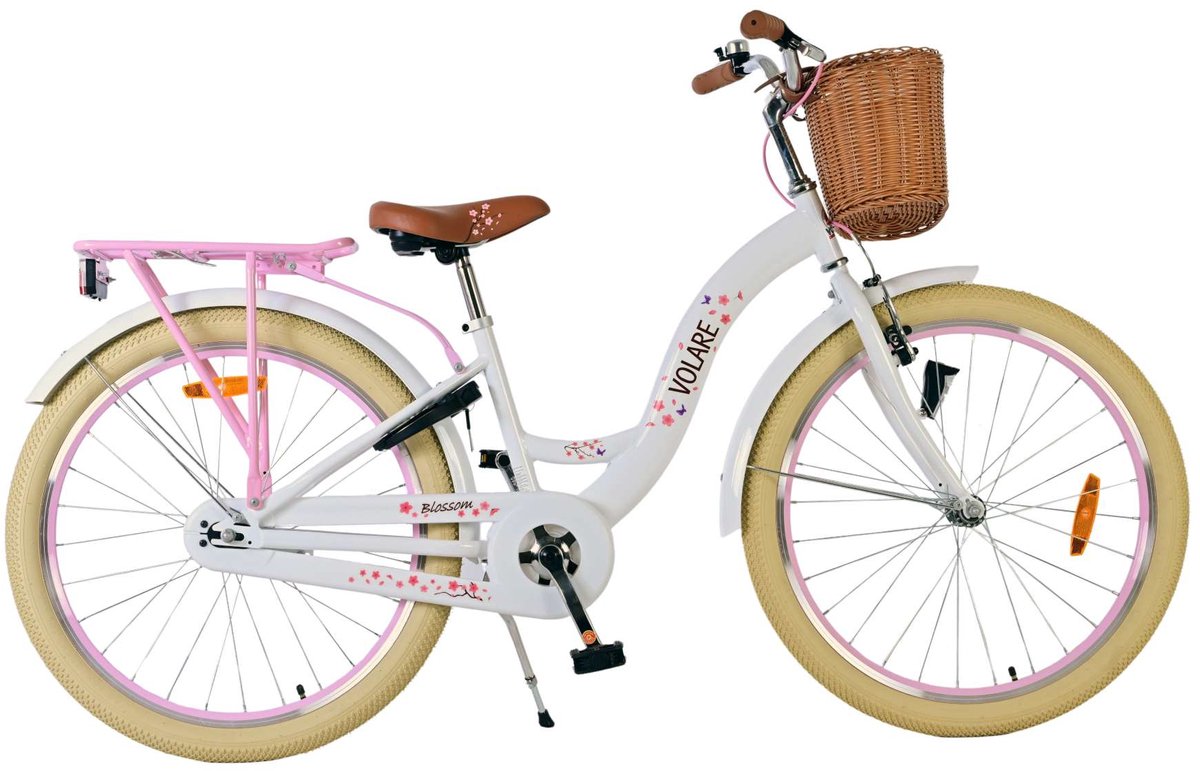 Volare Blossom Kinderfiets - Meisjes - 24 inch - Wit Kinderfiets kopen online