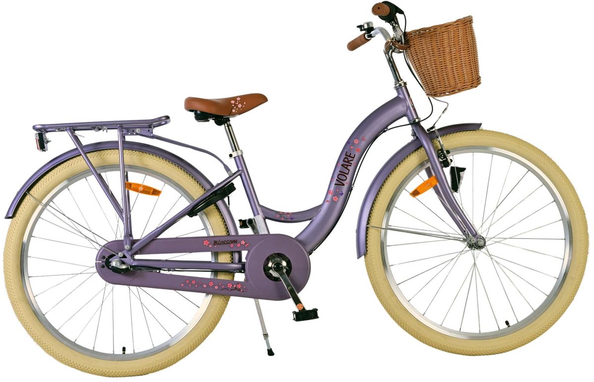 Volare Blossom Kinderfiets - Meisjes - 26 inch - Paars - Nexus 3 versnellingen Kinderfiets kopen online