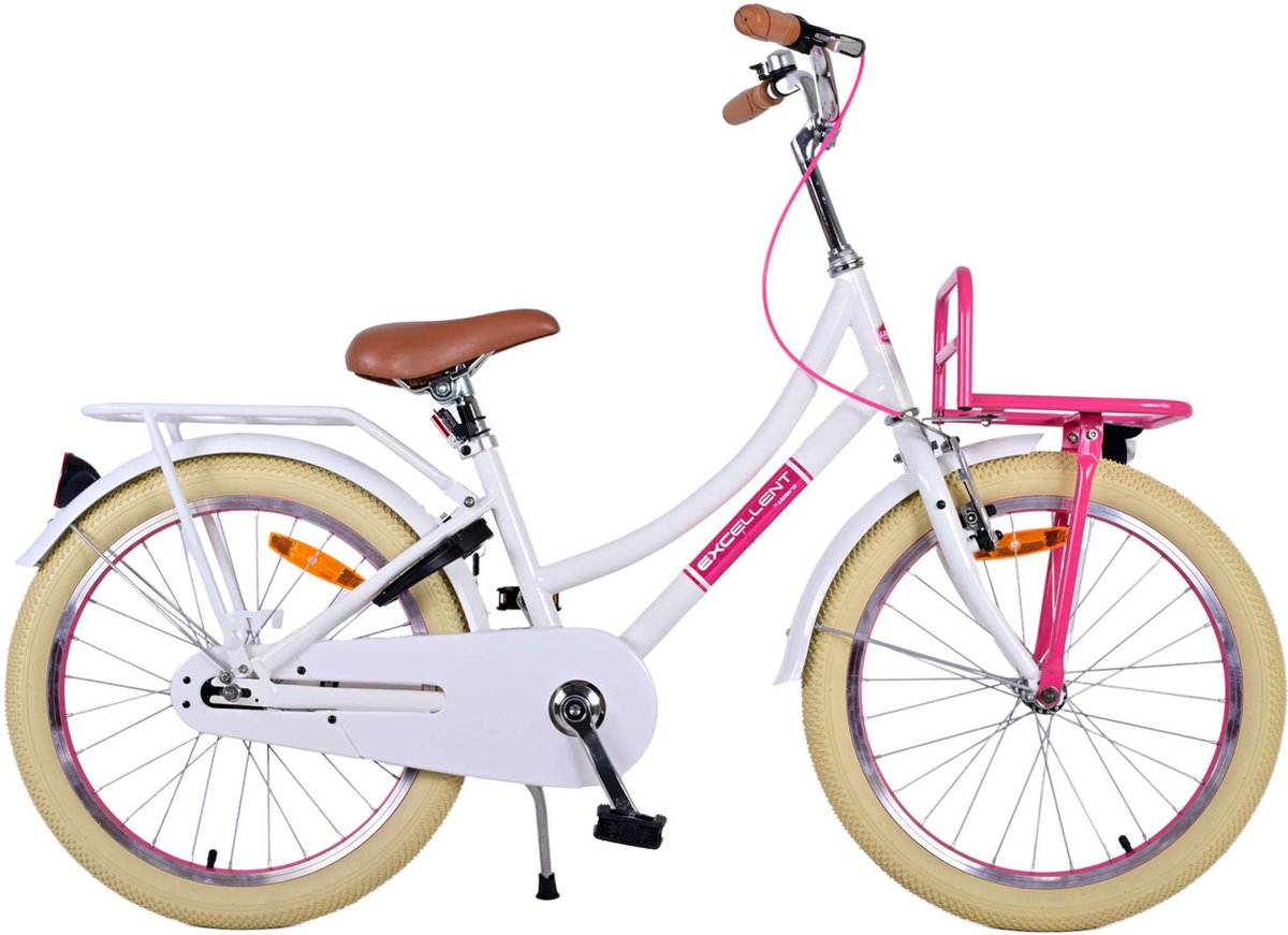 Volare Excellent Kinderfiets - Meisjes - 20 inch - Wit Kinderfiets kopen online