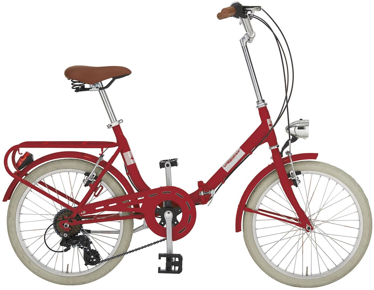 vouwfiets 20 inch mini rood