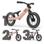 Vici 3-in-1 meegroeifiets - 1 t/m 5 jaar - makkelijk leren fietsen - Vintage Roze 1