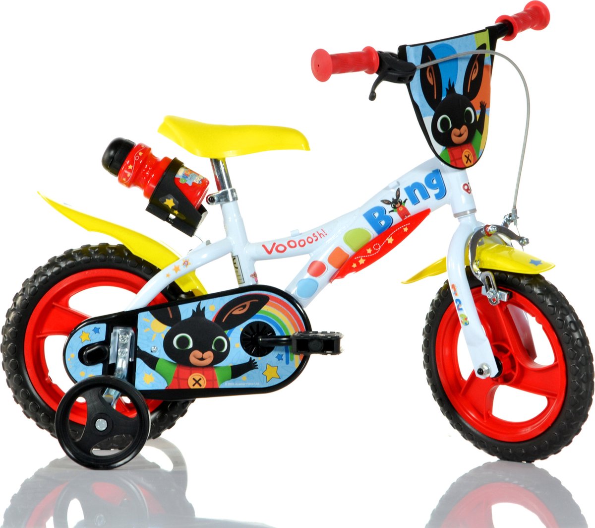 Acamar Films Bing - Kinderfiets 12 Inch - 2 tot 4 Jaar - 90 tot 115 cm - Wit Kinderfiets kopen online