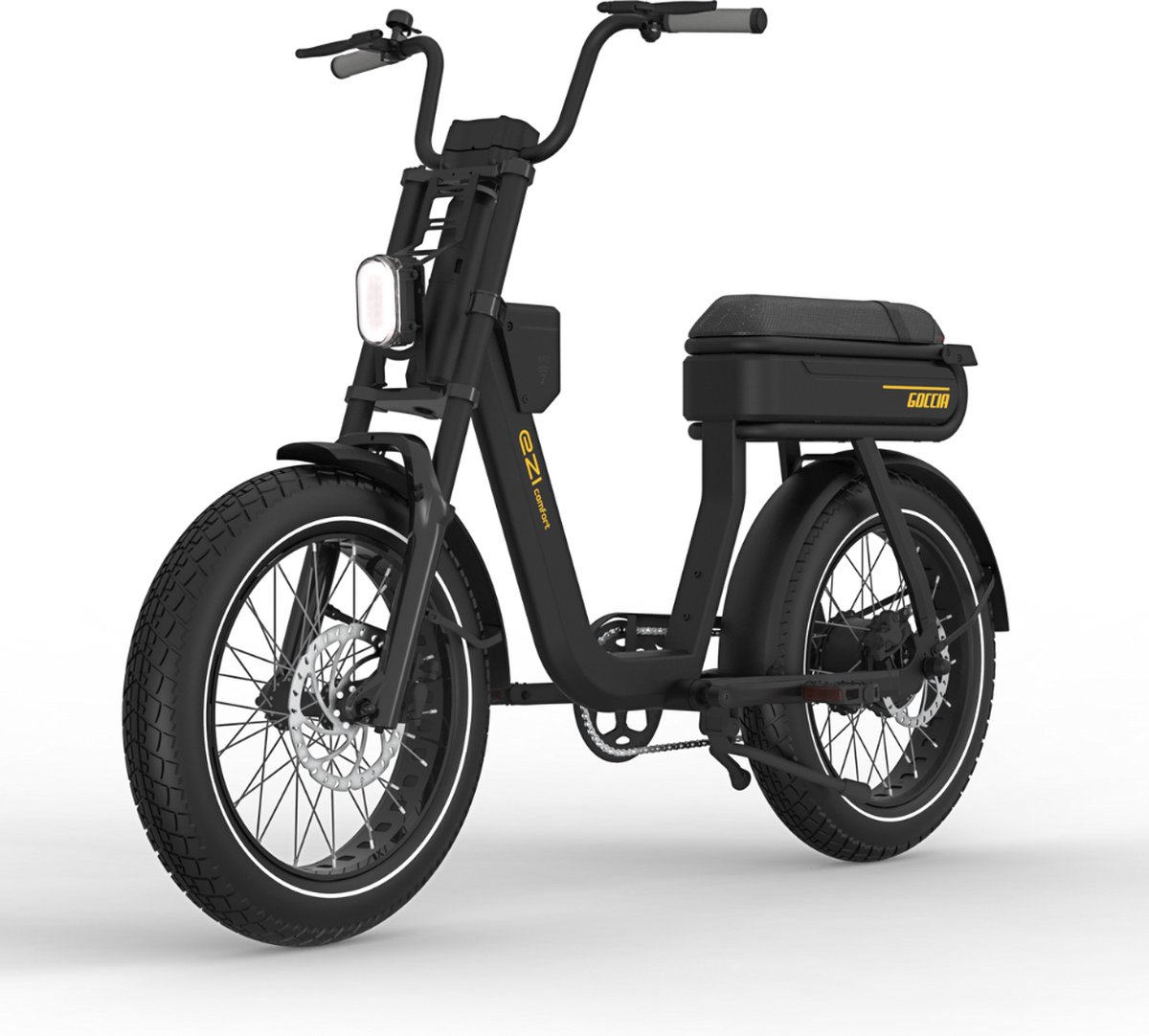 AGM Goccia EZI Comfort Elektrische Fatbike - Tweepersoonszadel - Telefoonoplader - 20 Inch - 250W Motor - 7 Versnellingen - 100 km Actieradius - Hydraulische Schijfremmen - Zwart Fiets (elektrisch) kopen online