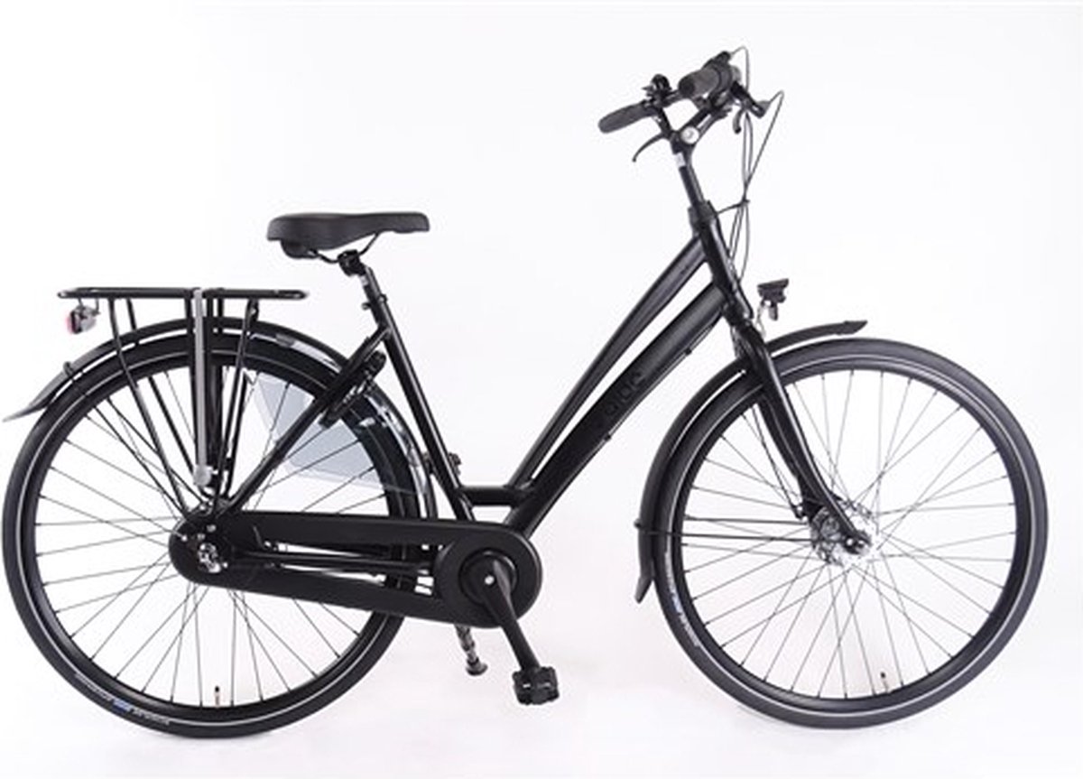 aldo 28 inch c7 fiets alu ds50 mat zwart 7v rollerbrake