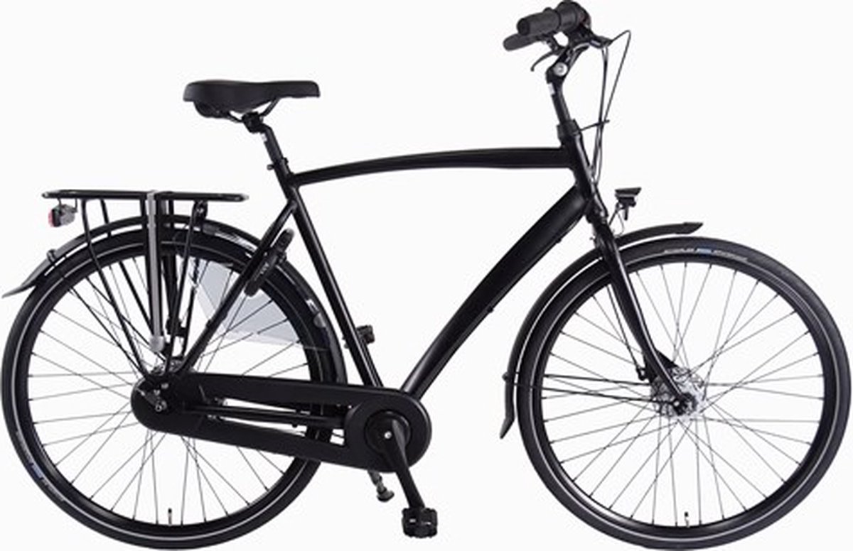 aldo 28 inch c7 fiets alu hr55 mat zwart 7v rollerbrake